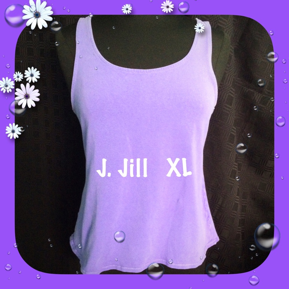 J. Jill Purple Scoop Neck Sleeveless Tank Top XL